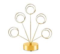 NonMiFyR Porta Biglietti E Foto con Clip, Porta Cornice con 5 Supporti E Supporto Da Tavolo per Esporre I Biglietti di Nozze, Oro