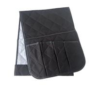 NonMiFyR Portatelecomando Pieghevole, Organizer Impermeabile per Braccioli per Poltrone, E Bevande per Divani, Nero