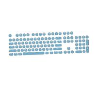 NonMiFyR Pudding Tastiera Set Electroplated Keycap Meccanico Retro Steampunk Translucido Realizzato in Pp Facile da Installare Adatto per Lavoro Decoraz, Blu