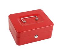 NonMiFyR Salvadanaio con Serratura, Chiavi E Scomparto per Monete, Contenitore, Salvadanaio, Organizzatore di, per Bambine E Bambini, Rosso