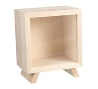 NonMiFyR Salvadanaio Trasparente Contenitore Risparmio Artigianale Legno con Finestra Trasparente Scatola Soldi Decorativa Originale Regalo Adatto per Banca
