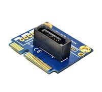 NonMiFyR Scheda Adattatore M Verso Scheda Convertitore Verticale Pcie Connettore Modulo Compatibile per Desktop Pc Adatta per Collegamento, Mezza Altezza