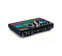 NonMiFyR Scheda Audio per Mixer Registrazione Controlli Indicatori Livello Materiale Supporto Telefono E PC Adatta a Trasmissioni in Casa Contenuti Social