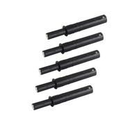 NonMiFyR Set di 5 Pezzi con Chiusura a Pressione per Armadi, Apri-guardaroba, Fermo per Porta, Serratura per Mobili, Meccanismo a Molla, Realizzato in Material, Nero