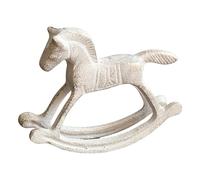 NonMiFyR Statuetta in Metallo a Forma di Cavallo a Dondolo, Ideale per Decorare Un Corridoio, O Un Soggiorno.