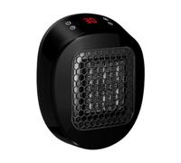 NonMiFyR Stufa Elettrica Murale con Telecomando Termoconvettore Ceramico PTC Portatile con Display Timer Programmabile Protezione Ribaltamento per Piccoli, Nero