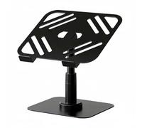 NonMiFyR Supporto Laptop Regolabile Supporto Portatile Base Desktop Supporto Telefono Supporto con Inclinazione Regolabile a 360 Gradi E Telaio in Acciaio per, Nero