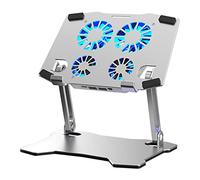 NonMiFyR Supporto per Tablet con Ventola di Raffreddamento, Pieghevole, Altezza Regolabile, Universale, USB, Portatile