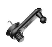 NonMiFyR Supporto Universale per Telefono da Auto, Gancio di Estensione Vivavoce, Rotazione a 360° per Flusso d'Aria, Cavo di Ricarica, Cuffie Cablate, NER, Testa a Sfera da 15 mm