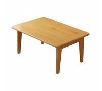 NonMiFyR Tavolino Pieghevole in Bambù Giapponese Tatami Liscio per Salotto Balcone E Camera da Letto Piccola Scrivania da Tè, Naturale, 70 37 26.2cm
