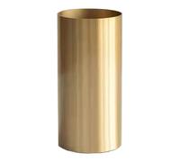 NonMiFyR Vaso Cilindrico in Metallo per Fiori, Oro, Semplice, per Fiori Artificiali, Vaso Cilindrico Alto per La Casa, La Camera Da Letto, L'angolo, La Dec, 9 Cm X 19.5 Cm