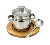 NonMiFyR Vaso Filtro Olio con Filtro Rimovibile Compatto per Fritture, 1.2L