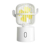 NonMiFyR Ventilatore da Tavolo USB Portatile con Testina per, Bianco