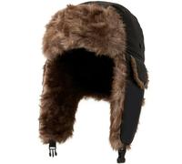 NONMON Cappello Aviatore Invernale Unisex, Uomo Donna Cappellino Bomber Caldo Ushanka Trooper Russo Trapper con Orecchie in Pelliccia Sintetica, Impermeabile Antivento Berretto per Ski Ciclismo Nero