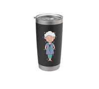 Nonna alla moda vecchio stile Bicchiere termico in acciaio inox doppia parete