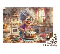 Nonna che Cuce - Puzzle 1000 pezzi Dolci in Cucina Cartone di Alta Qualità per Amanti dei Puzzle Momenti Tranquilli a Casa 70x50cm