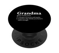Nonna Custode Di Segreti E Spuntini Famiglia Nonna PopSockets PopGrip Adesivo