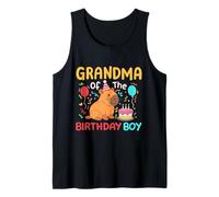 Nonna Del Compleanno Ragazzo Carino Capybara Bambini Bday Famiglia Canotta