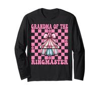 Nonna del Ringmaster Nana Circus Carnival Tent Coquette Maglia a Manica