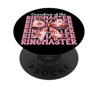 Nonna del Ringmaster Nana Circus Carnival Tent Coquette PopSockets PopGrip Adesivo