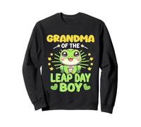 Nonna di Leap Day Boy 29 febbraio Compleanno Anno bisestile Felpa