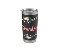 Nonna Floreale Nonna Amore Da Nipoti Bicchiere termico in acciaio inox doppia parete