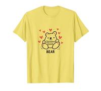 Nonna Grande Orso: Adorabile Cartone Animato per Amare Nanas Maglietta, Uomo, Limone, L