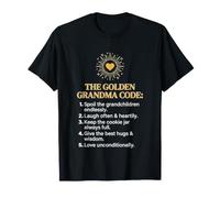 Nonna Il Codice della Nonna d'oro Famiglia Anziano Maglietta