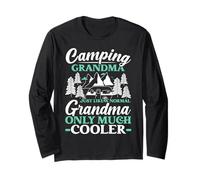Nonna in campeggio proprio come una nonna normale, solo molto più bella Maglia a Manica