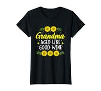 Nonna invecchiato come buon vino divertente Nana Mimi Grammie Gigi Maglietta