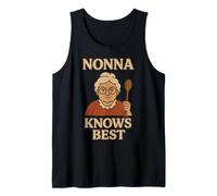 Nonna Knows Best Italian Nonna Famiglia Saggezza Umorismo Canotta