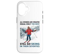 Nonna Mamma Ancora Ancora Sci Negli anni Settanta Vecchio Donne Sciatore Custodia per iPhone 16