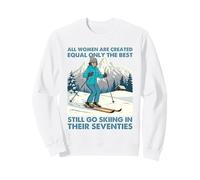 Nonna Mamma Ancora Ancora Sci negli Anni Settanta Vecchio Donne Sciatore Felpa