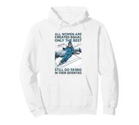 Nonna Mamma Ancora Ancora Sci negli Anni Settanta Vecchio Donne Sciatore Felpa con Cappuccio