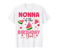 Nonna of The Birthday Girl Anguria Compleanno Festa di Famiglia Maglietta