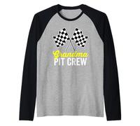 Nonna Pit Crew per Costume da Gara Maglia con Maniche Raglan