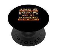Nonni Nonna Nonno I miei nipoti sono i miei preferiti PopSockets PopGrip Adesivo