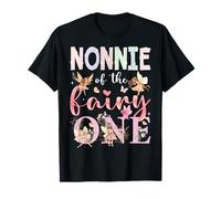 Nonnie Of The Fairy One First Birthday Girl Fairytale Maglietta