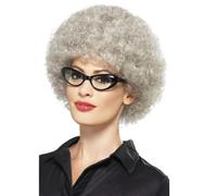 Nonnina Nonno Uomo Anziano Vecchio Donna Commedia Grigio Parrucca Afro Adulti