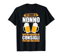 Nonno Birra Bisnnno Nonnino Vecchio Signore Regalo Maglietta