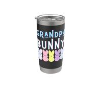 Nonno Bunny Pap Divertente Pasqua Bunny Papà Mamma Ragazze Ragazzi Divertimento Bicchiere termico in acciaio inox doppia parete