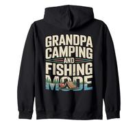 Nonno Campeggio E Pesca modalità Lago Felpa con Cappuccio