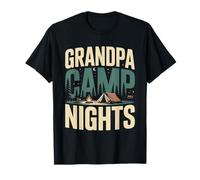 Nonno Campeggio Notti Campfire Maglietta