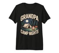 Nonno Campeggio Notti Campfire Maglietta Premium