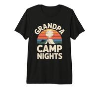 Nonno Campeggio Notti Campfire Maglietta Premium