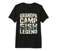 Nonno Campo Pesce Leggenda Maglietta Premium