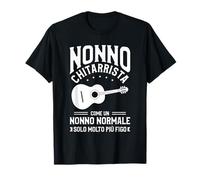 Nonno Chitarrista Come Un Nonno Normale Figo Maglietta
