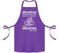 Nonno Ciclista Quando Egli Vuole Bicicletta Cotone Grembiule 100% Biologico