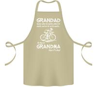 Nonno Ciclista Quando Egli Vuole Bicicletta Cotone Grembiule 100% Biologico