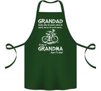 Nonno Ciclista Quando Egli Vuole Bicicletta Cotone Grembiule 100% Biologico